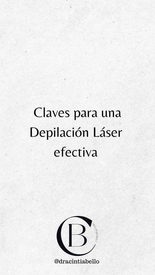 Placa de la Dra. Cintia Bello: Claves para una depilación láser efectiva